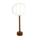Lampe de table en teck massif du milieu du siècle 1960s Suède