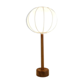 Lampe de table en teck massif du milieu du siècle 1960s Suède