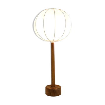 Lampe de table en teck massif du milieu du siècle 1960s Suède