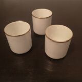 3 Limoges porcelain cups