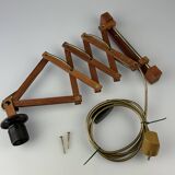 1960s/70s Teak Scissor Lamp Wall Lamp Mid Century Danish Design Denmark