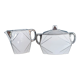 Art Deco porcelain sugar bowl and milk jug