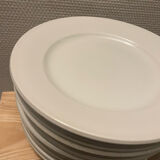 White porcelain plates