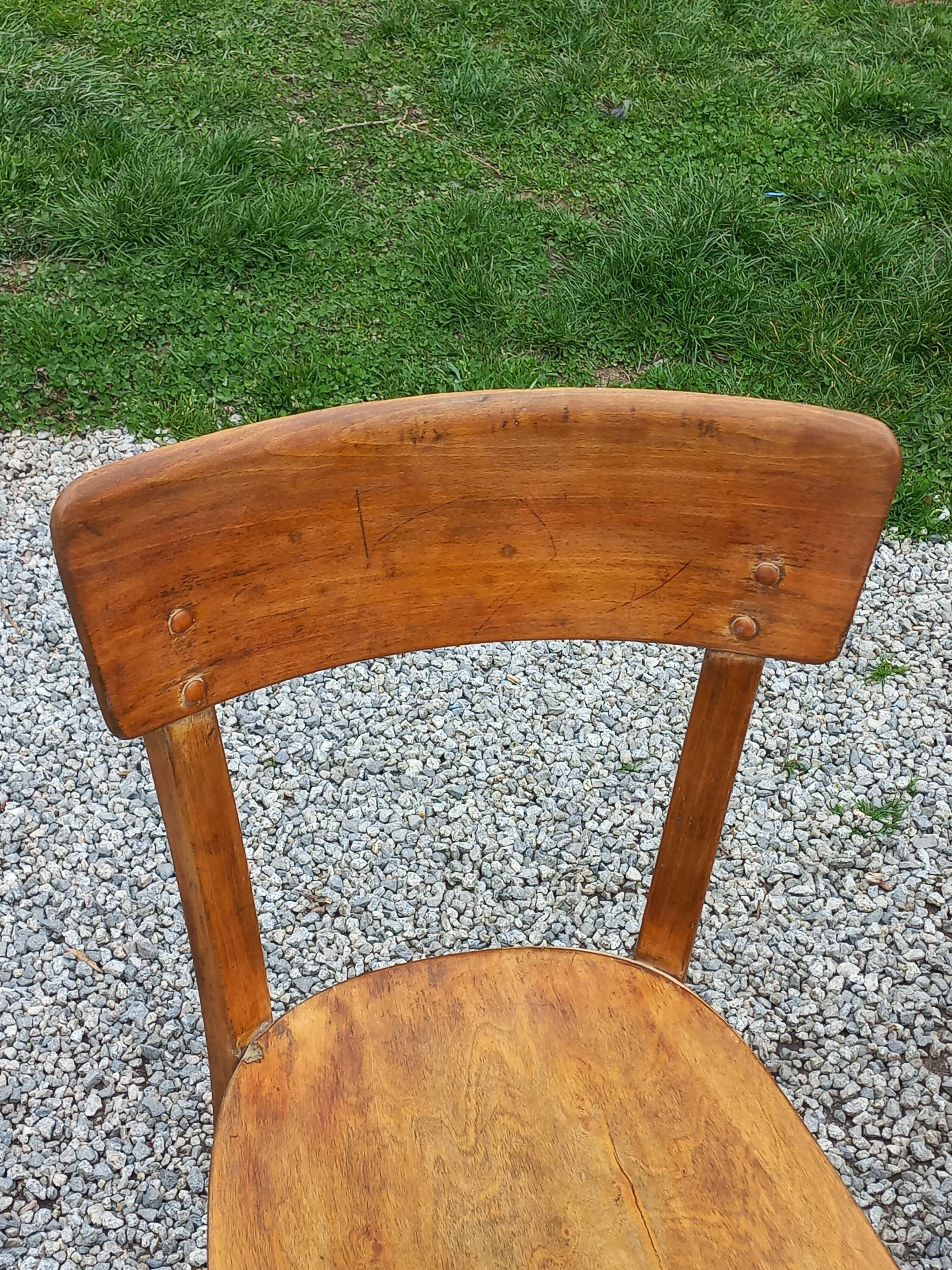 Set of 6 1950s bistro chairs