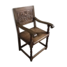 Oak armchair adorned