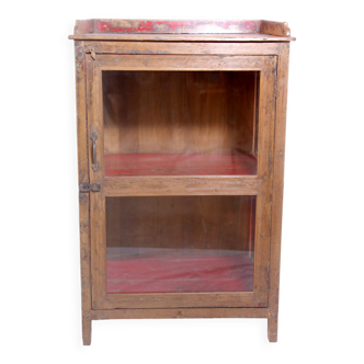 Teak display cabinet