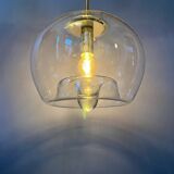 Lampe pendentif en verre vintage Doria Leuchten