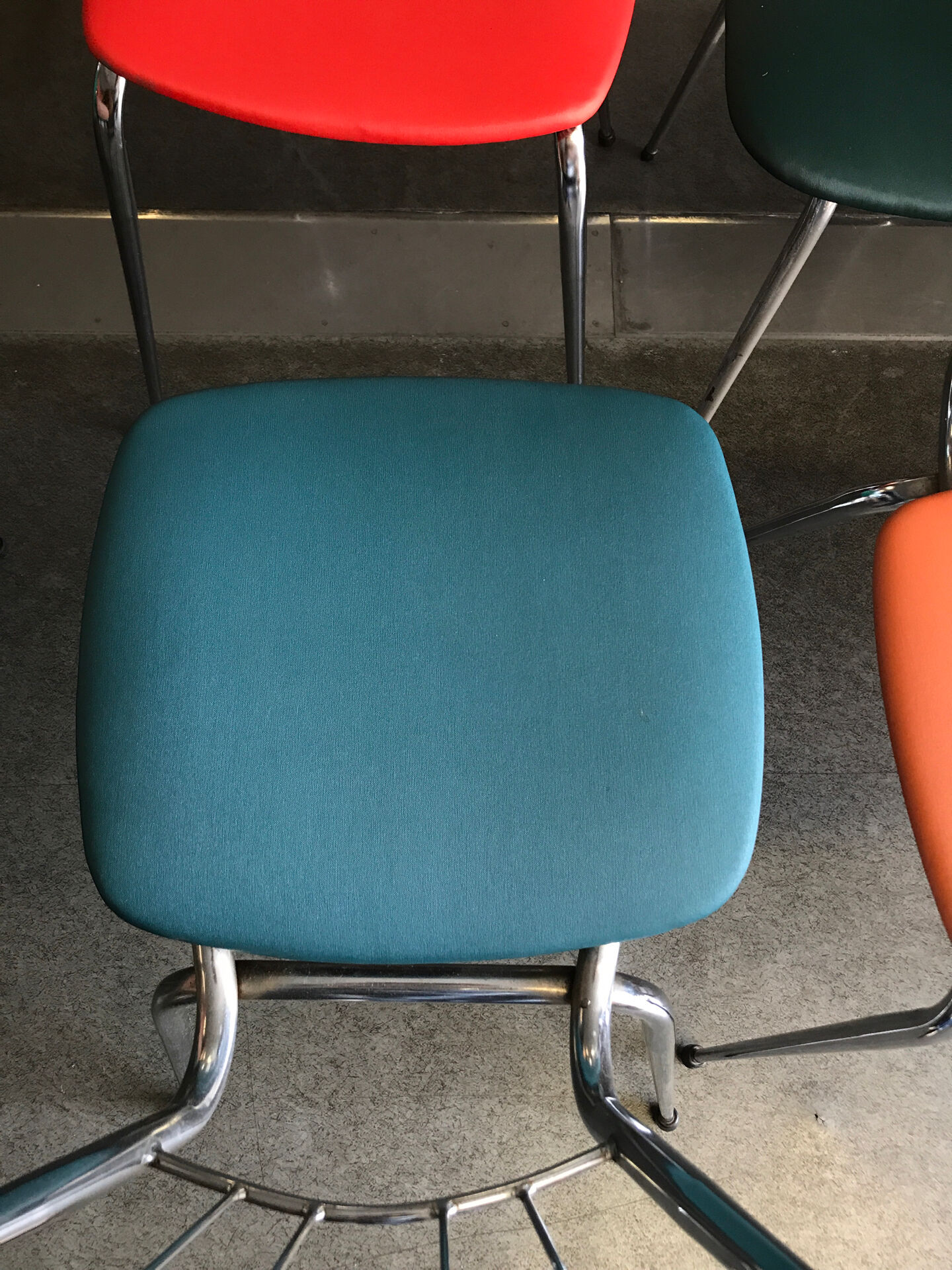 Vintage metal chair from the 80s