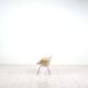4 chaises longues Eames DAX en fibre de verre avec revêtement violet par Herman Mille