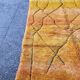 Large Moroccan Berber rug 300 × 200 cm – ochre yellow, geometric pattern