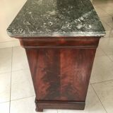 Commode XIXe Louis Philippe marbre sainte anne et noyer