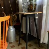 Renovated vintage selette in black