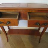 Cherry console with 2 drawers - Louis XV style - cherry wood