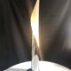 Vintage Floor Lamp • Flame • Stainless Steel • Space Age • 1970