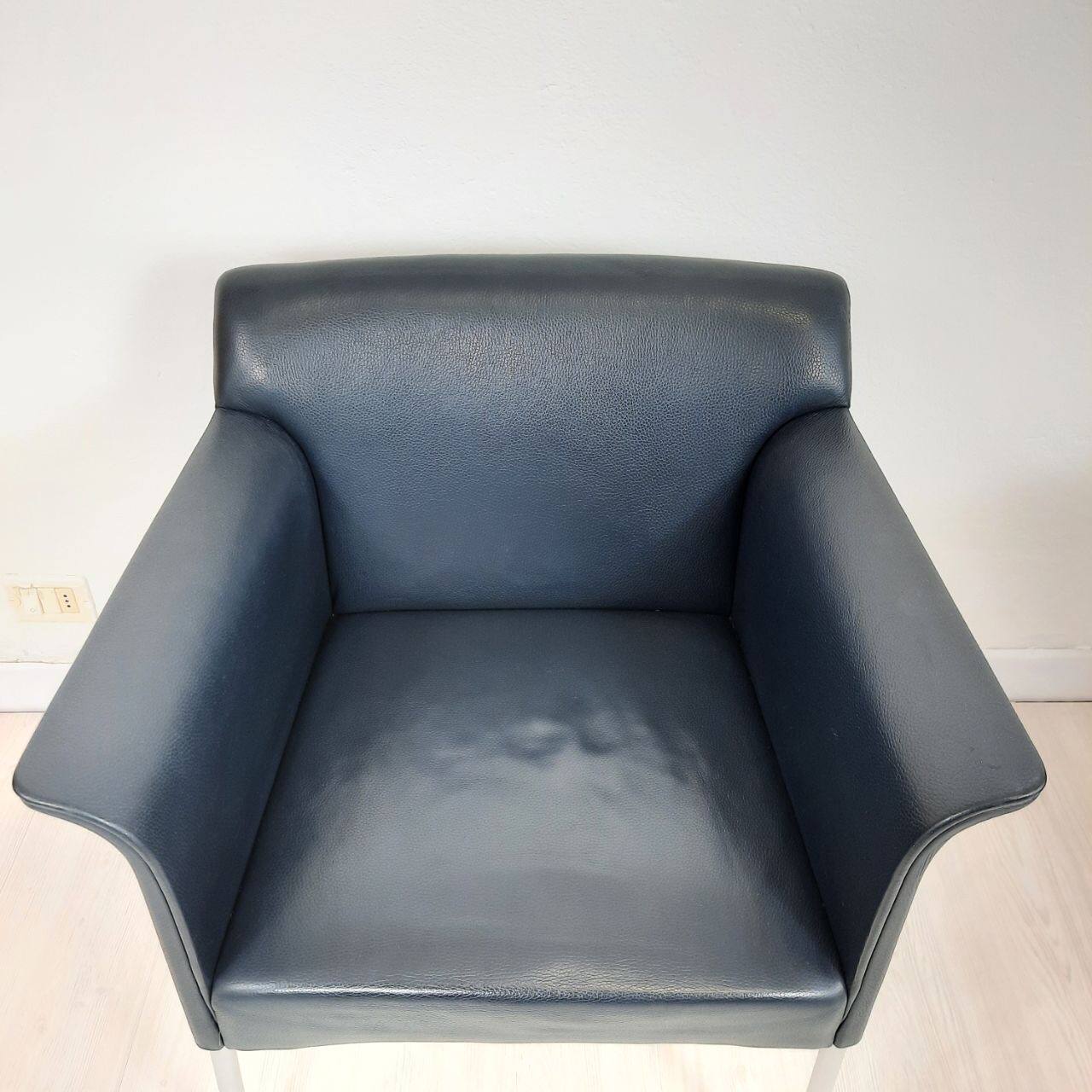 Quatre fauteuils de Matteo Grassi cuir années 1990/2000