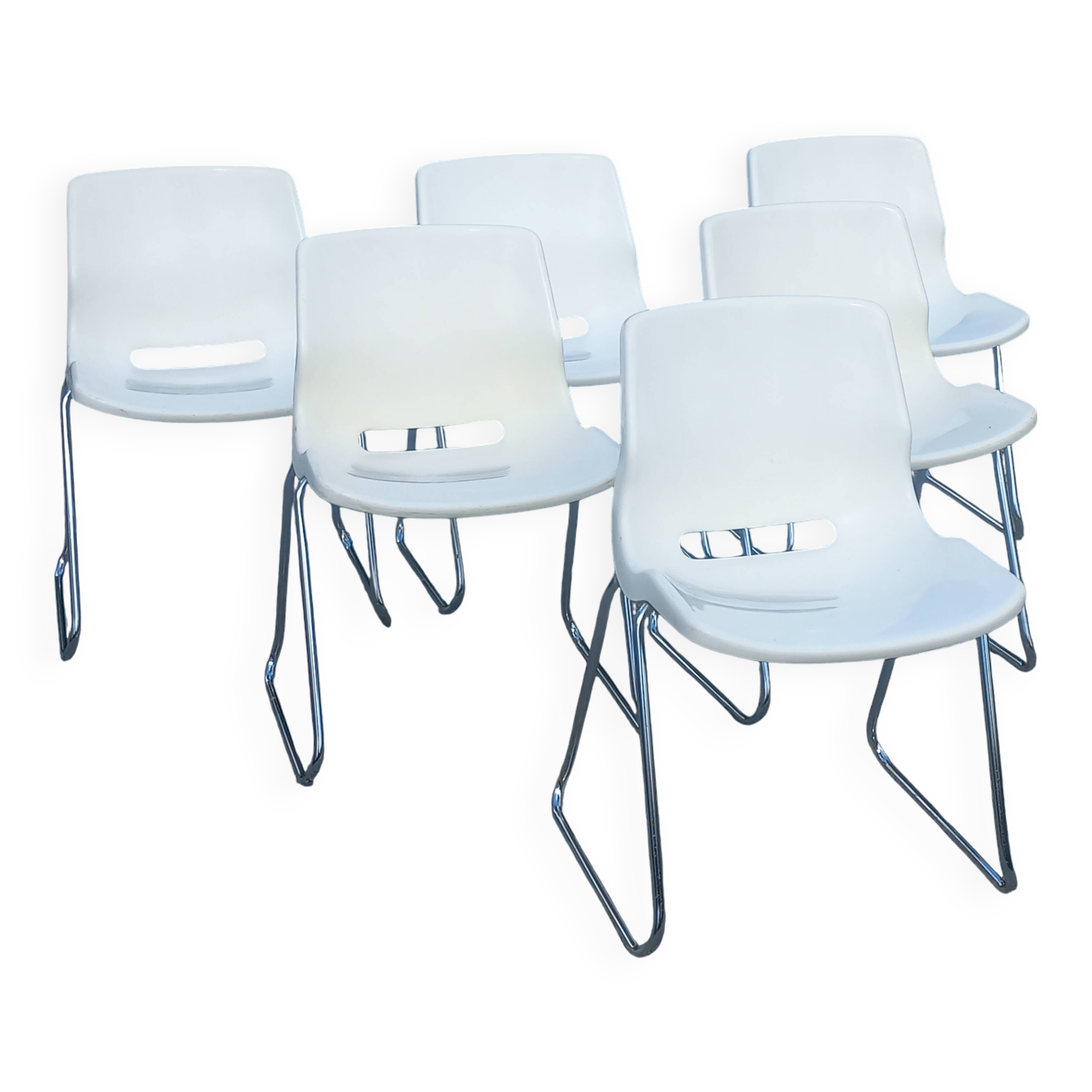 Set of 6 chairs designed by Svante Schöblom Overman, 1970s Sweden