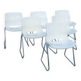 Set de 6 chaises design Svante Schöblom Overman éditeur 1970 Sweden