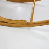 1970s Beech Rocking Chair by Ton, Czechoslovakia
