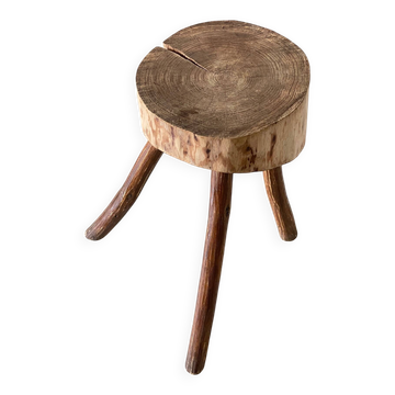 Tabouret brutaliste vintage