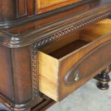 40s carved wooden display case