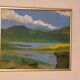 Original Swedish Mid Century Oil on Canvas "Katrineholm"- Vintage & Framed