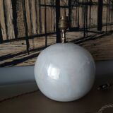 Ceramic lamp foot, iridescent white