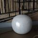 Ceramic lamp foot, iridescent white