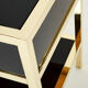 Pair of brass lacquered bedside tables by Michel Pigneres 1970