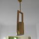 Set of Four Hotel Midcentury Design Brass Pendants, 1980s