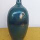 Enamelled terracotta vase, blue
