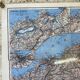 Carte de l'Algérie vintage 1947