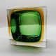 1960s Square Ashtray in Murano Glass by Flavio Poli for Seguso.
