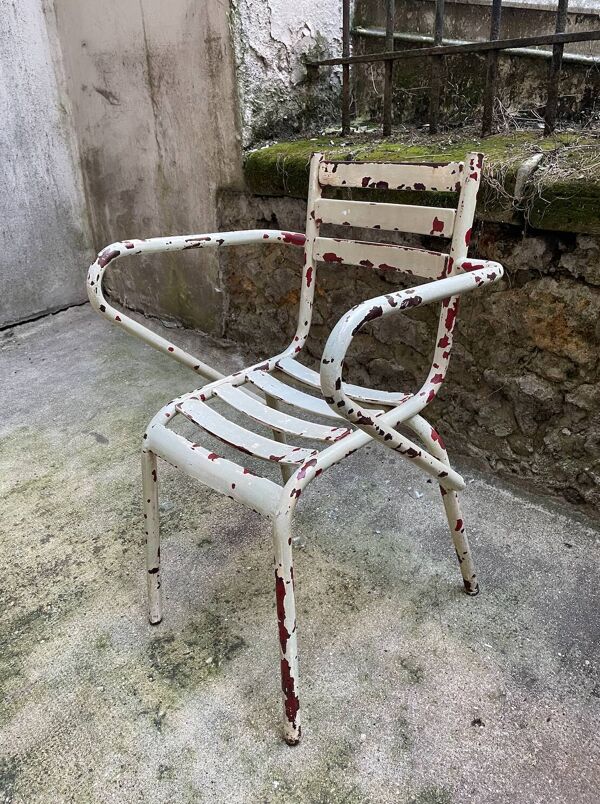 Fauteuil de jardin style Tolix