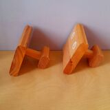 Pine coat hooks