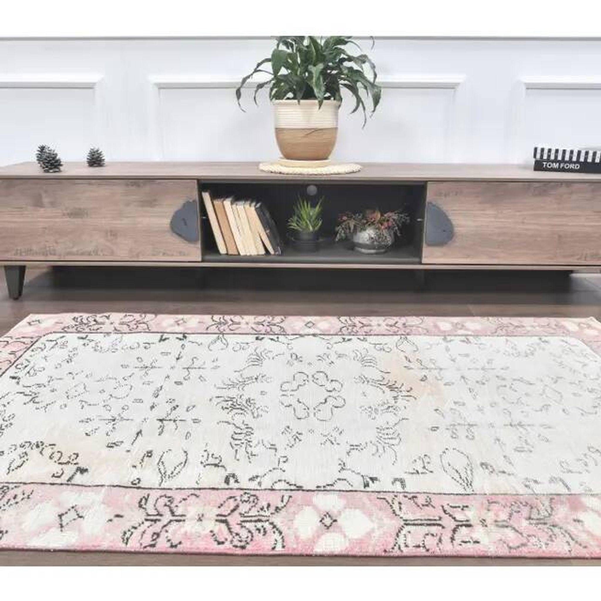 1970s Turkish Handmade Wool Kilim Rug 115x200