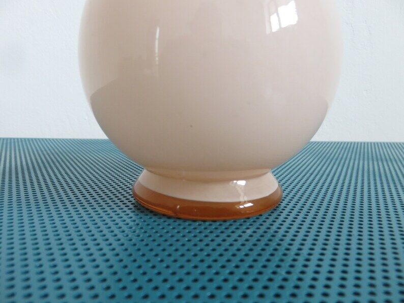 Lamp " ball " in pale pink opaline, Art Deco years 40 50