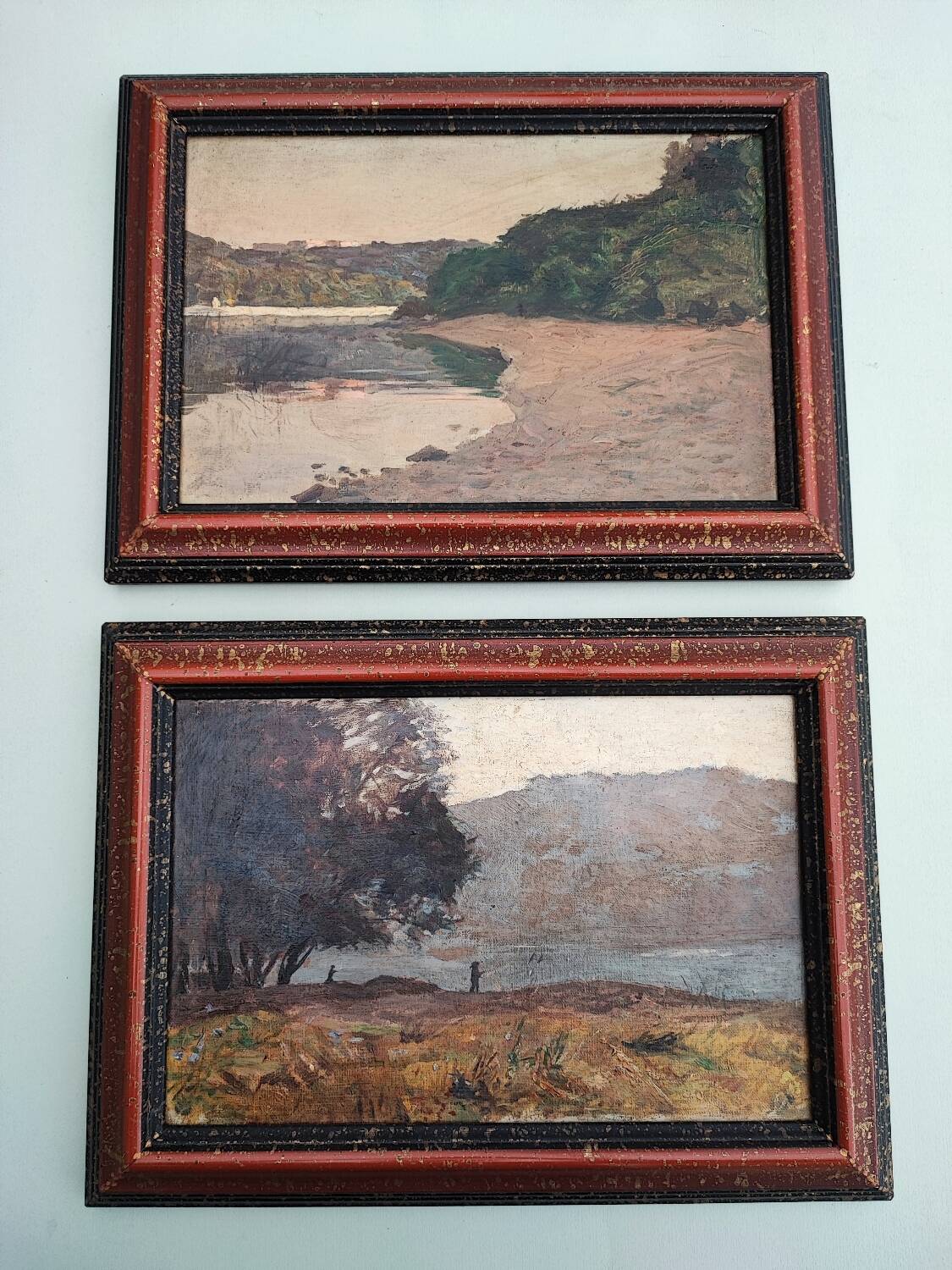 Paire de peintures - paysages