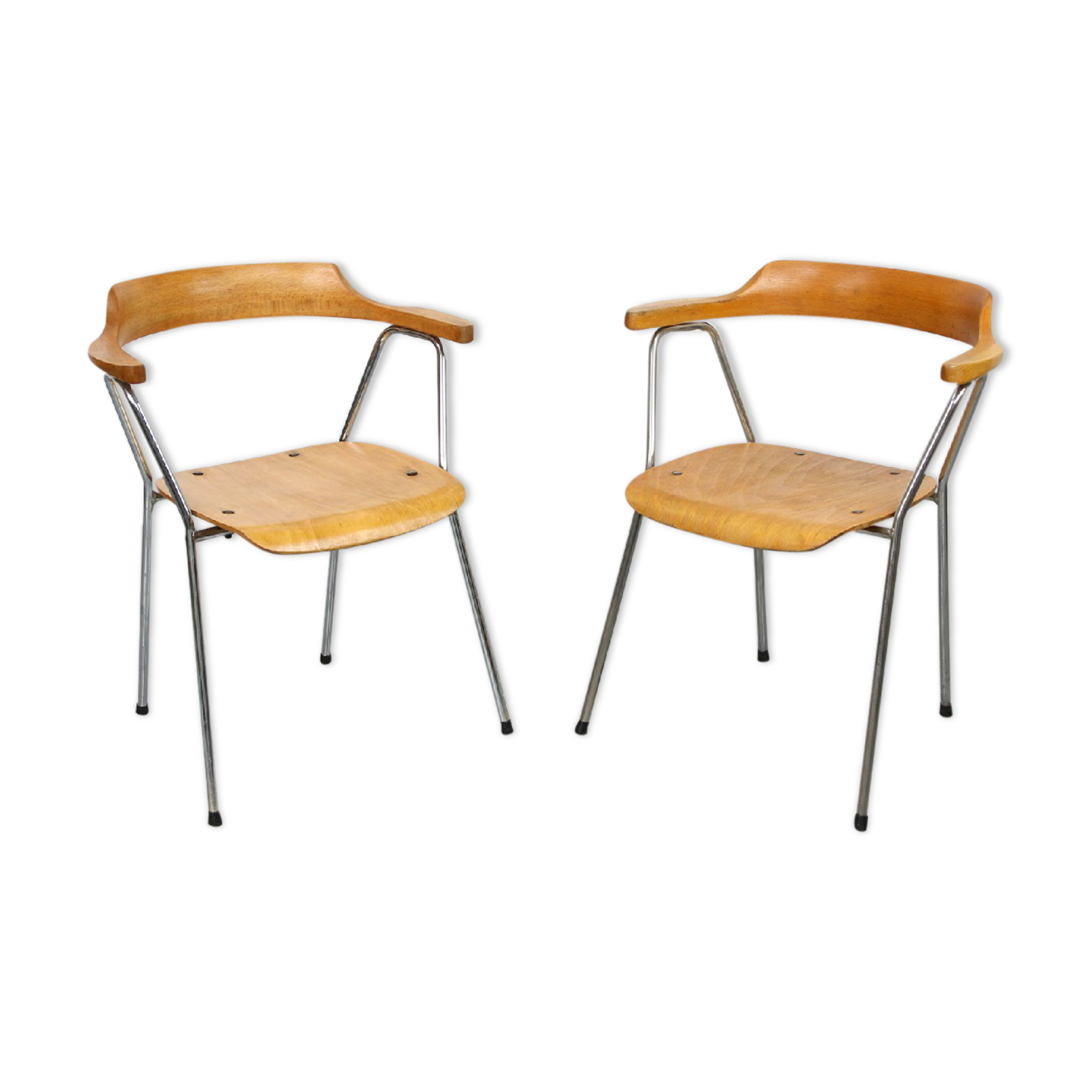 Paire de chaises vintage 4455 de Niko Kralj pour Stol