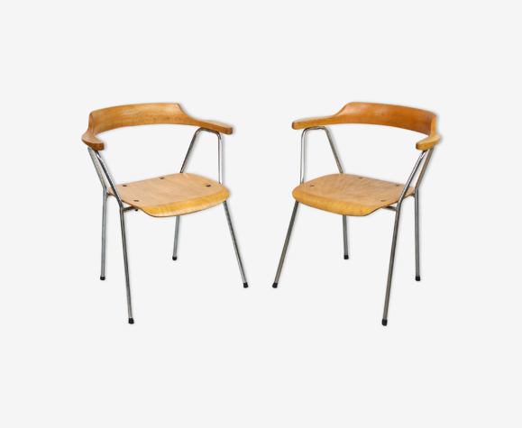 Paire de chaises vintage 4455 de Niko Kralj pour Stol