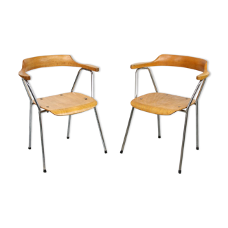 Paire de chaises vintage 4455 de Niko Kralj pour Stol