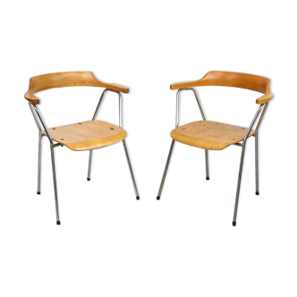 Pair of Vintage 4455 dining chairs from Niko Kralj for Stol
