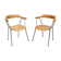 Pair of Vintage 4455 dining chairs from Niko Kralj for Stol