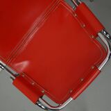 Set of Two Red Chairs by Dalvera for Les Arcs, 1960s