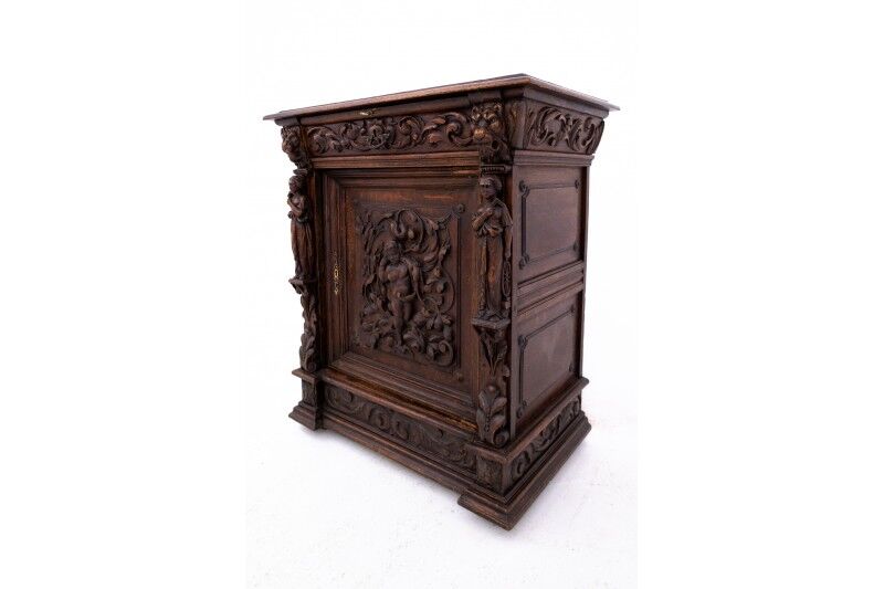 Carved chest of drawers, France, circa 1840.