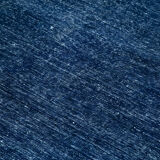 Hand-knotted persian overdyed 300 cm x 386 cm blue wool rug