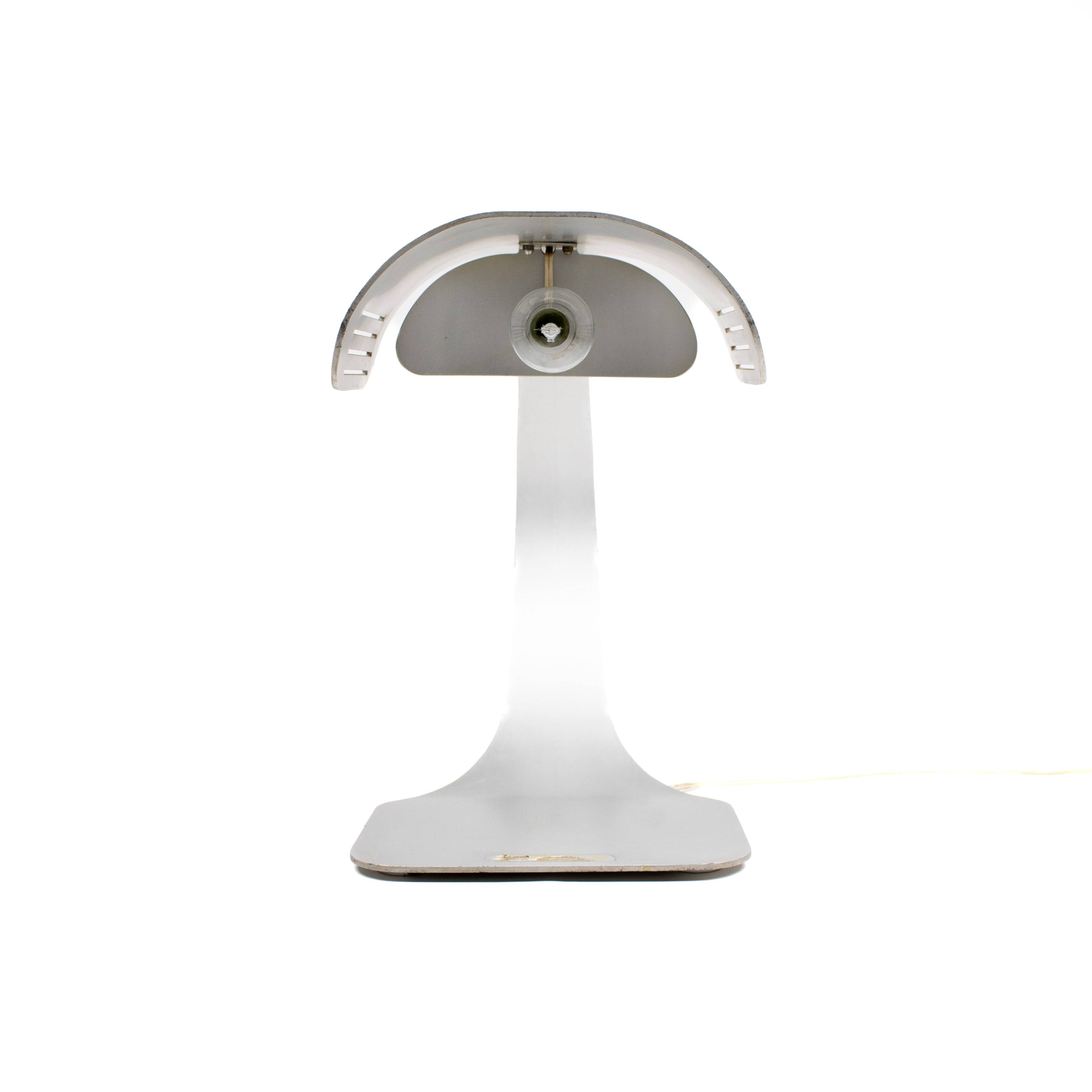 Lampe de table Colomba en aluminium brossé par Walter & Moretti, années 1970