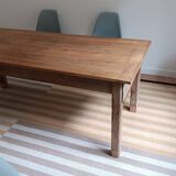 Old oak table renovated