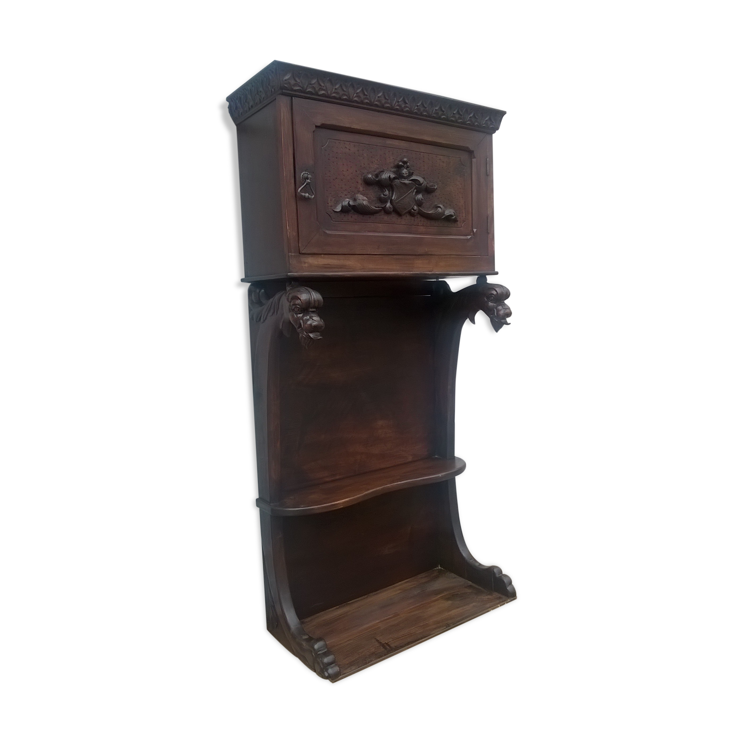 old carved shelf furniture
