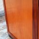 Vintage tubular desk year 50 in solid teak and light wood veneer