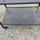 Rolling service bar of the 50s in rigitulle and brass